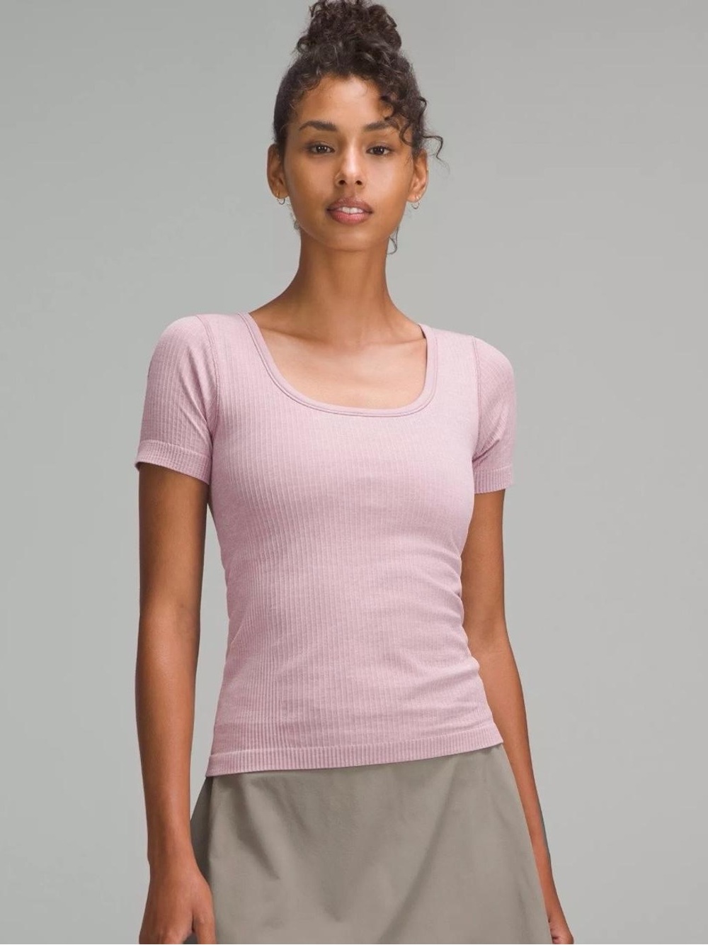 lululemon Ebb to Street Pink Peony Short Sleeve - 8